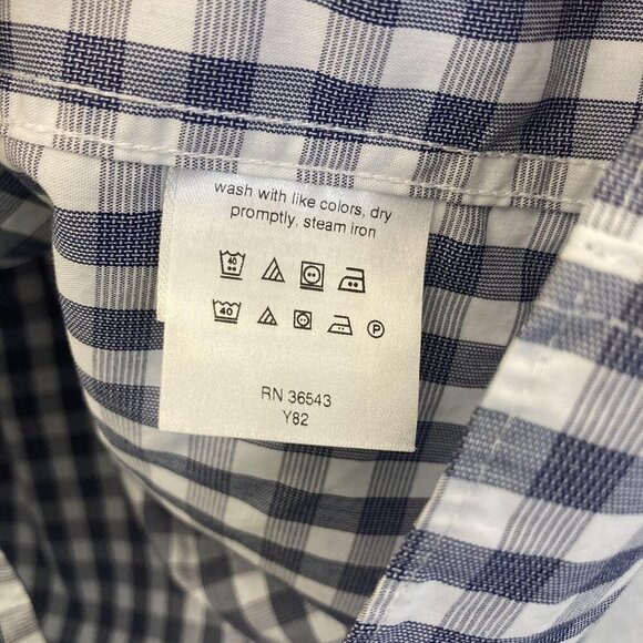 Lot of 2 Chaps Button Up Shirt Mens Large Long Sleeve Easy Care Stretch Plaid - Picture 10 of 16